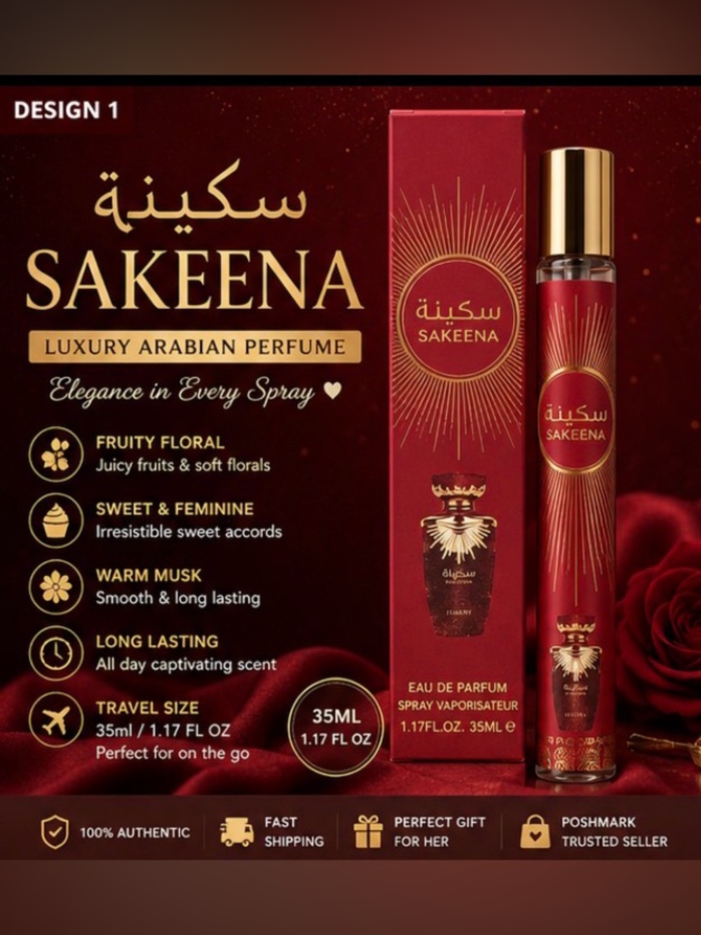 Sakeena EDP 35 ml NiB viral Arabian Fragance Sweet Fruity Floral Gourmand Spray